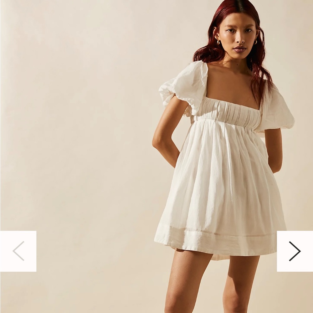 Free People Marina Mini Ivory Dress